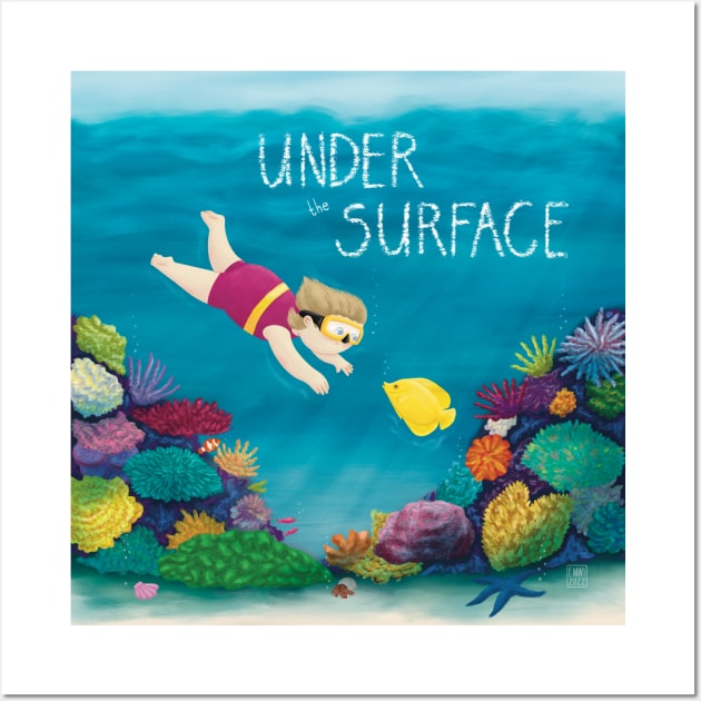 Under the surface Wall Art by Emma Wiklund Art